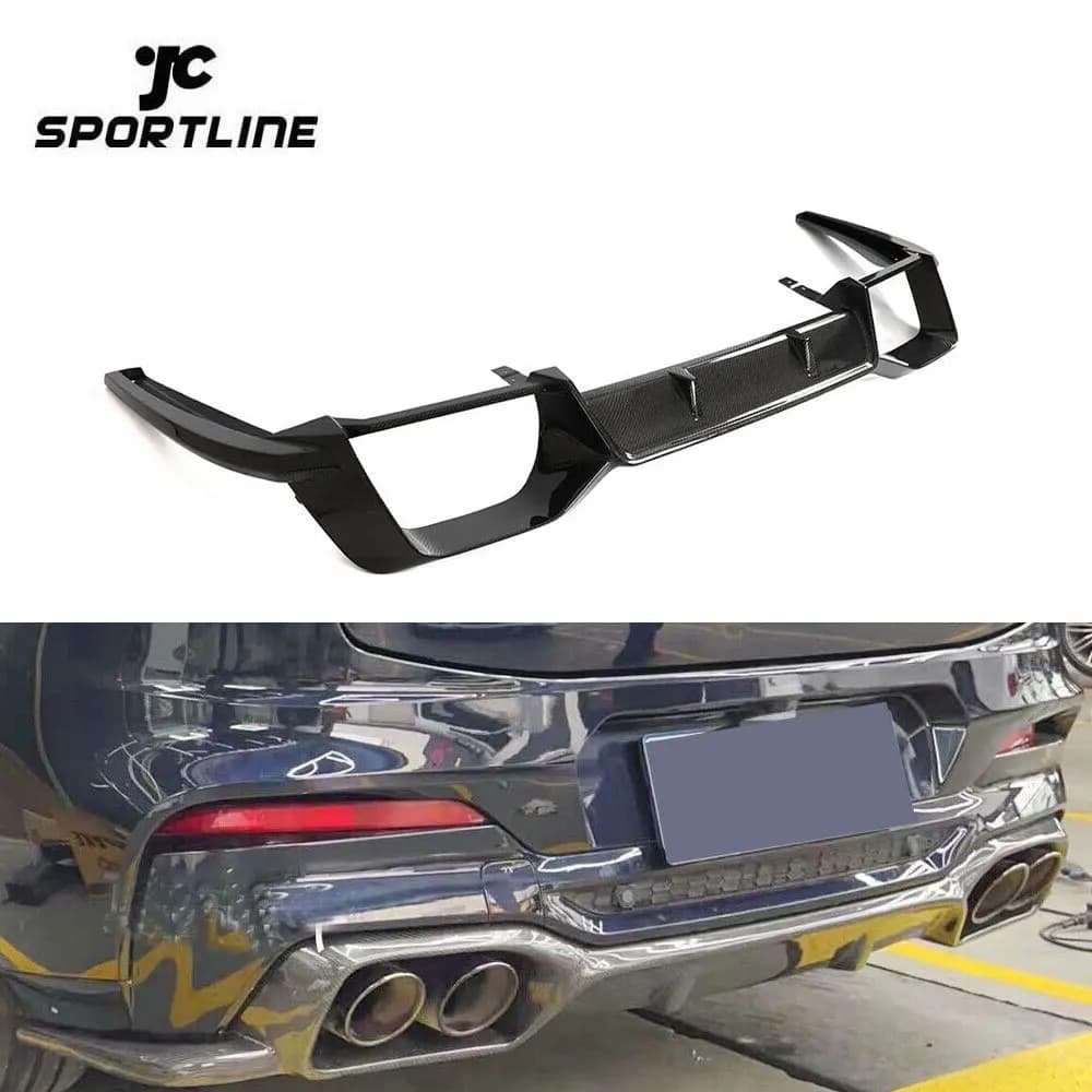 Rear carbon fiber diffuser X4M F98 for BMW 2019- 2021