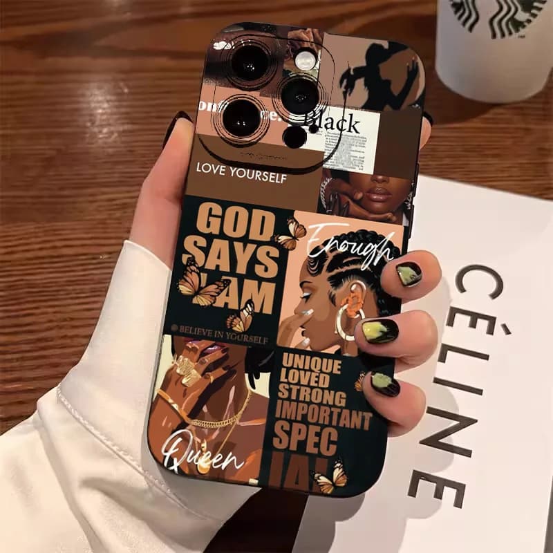 Slogan Pattern Liquid Silicone Phone Case For iPhone 17 16 Pro Max 15 14 13 12 11 XS 7 8 Plus XR 16E Shockproof TPU Bumper Cover