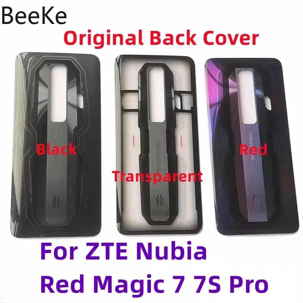 Cover Posteriore in Vetro per ZTE Nubia Red Magic 7 7S Pro, Scocca Batteria + Lente Fotocamera NX679J NX709J Ricambio