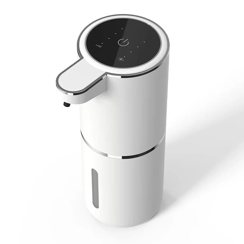 Dispenser di Sapone Automatico P11 Alimentato Tramite USB | Serbatoio d'acqua trasparente da 360 ml | Facile Monitoraggio della Ricarica per Uso in Hotel e Casa