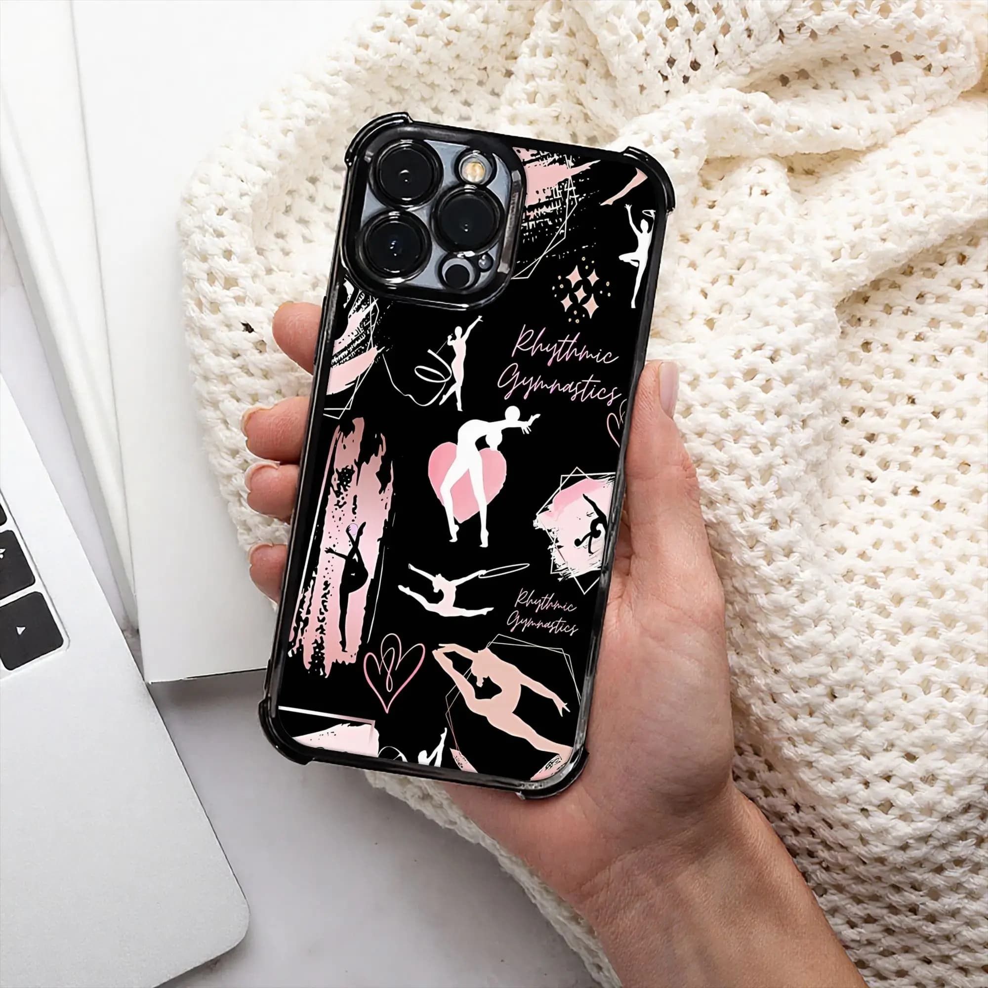 Cover per iPhone con Stampa Ritmica Ginnastica, Processo di Elettroplaccatura, Vari Modelli