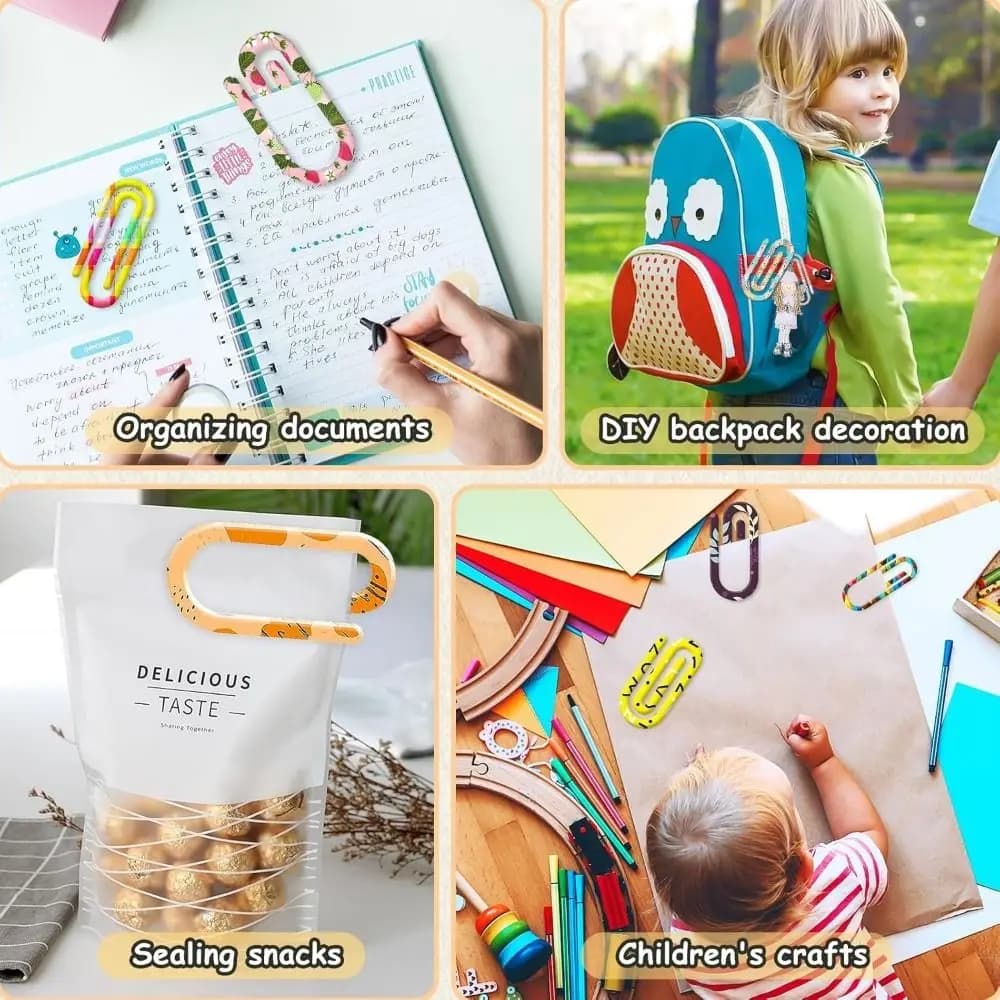 10Pcs Acrylic DIY Bookmarks Sublimation Blanks Transparent Acrylic Paper Clips Clear Ornaments Unfinished Bookmarkers