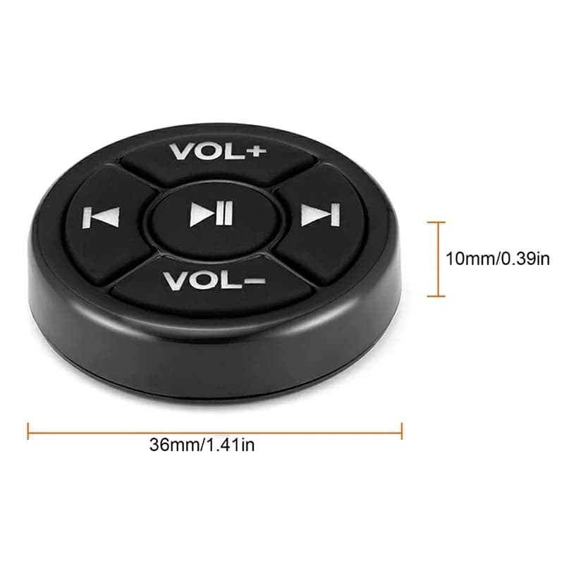 # Telecomando Multimediale Bluetooth Wireless per Volante Auto, Controllo Musica MP3, Interruttore per Telefono, Accessori per Veicoli