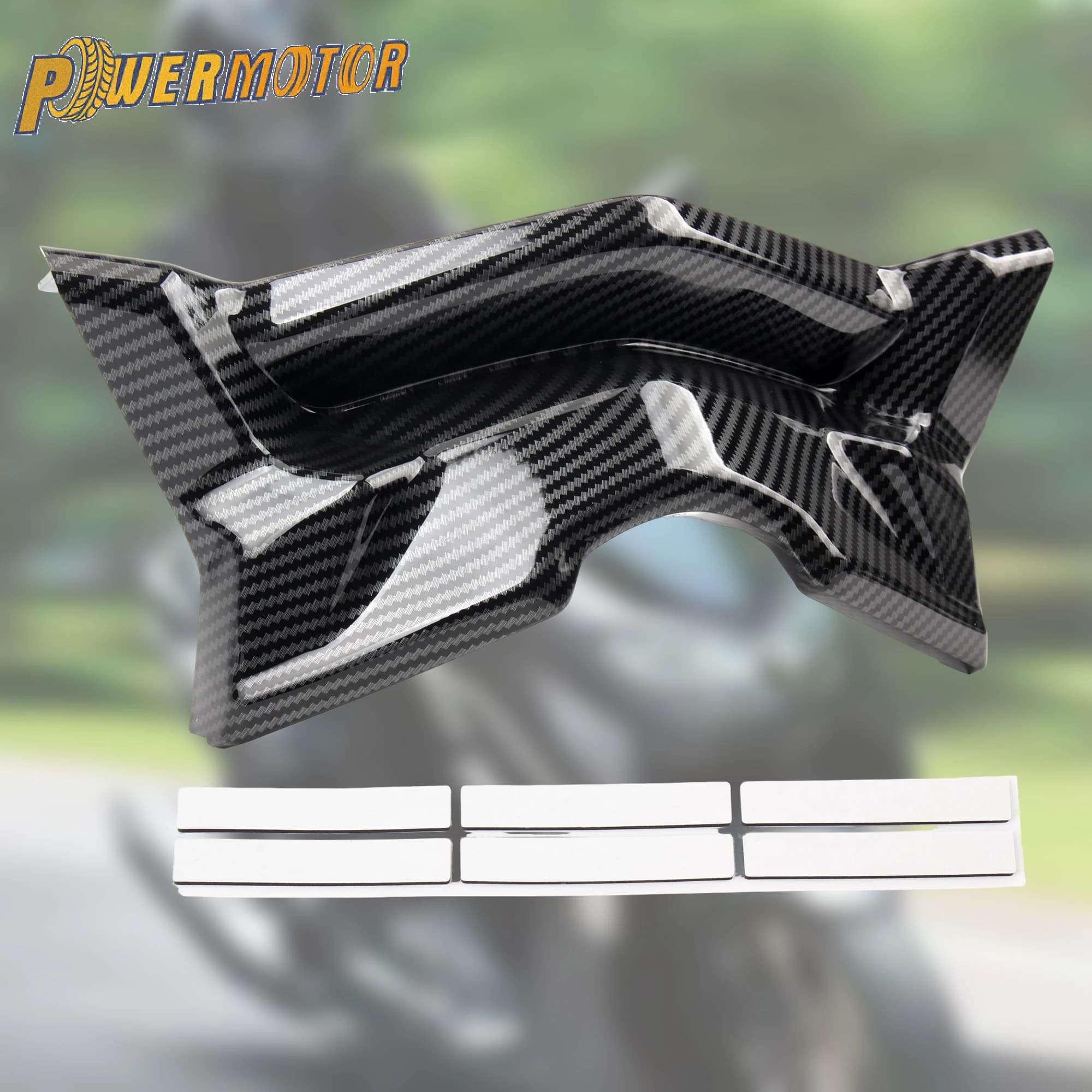 Motorcycle Front Wing Spoiler Fairing Decoration Wind Fin Cover Carbon Fiber Style Coating For Yamaha NMAX155 2025 Accessories