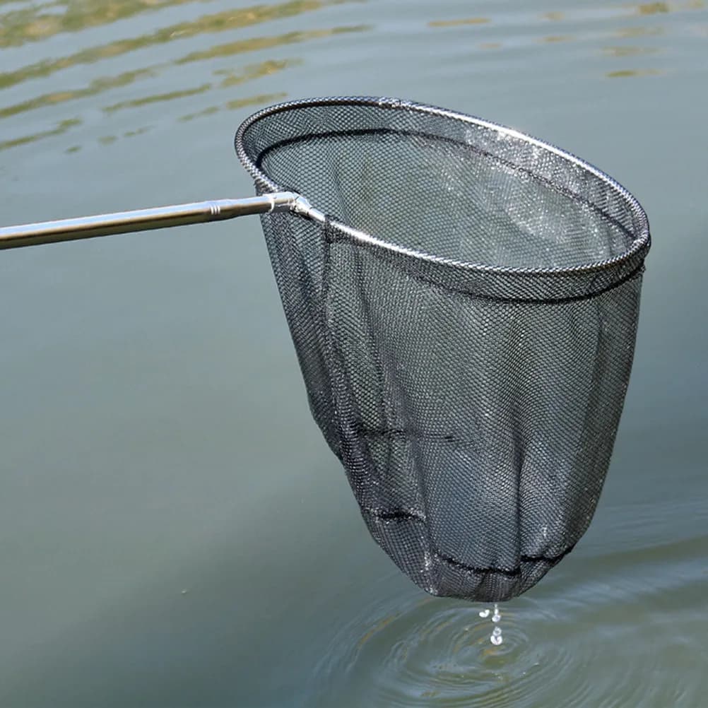 Canna da Pesca Telescopica Retrattile in Acciaio Inossidabile con Rete a Cesto per Pescatori, Attrezzatura per la Pesca in Laghi, Fiumi e Spiagge