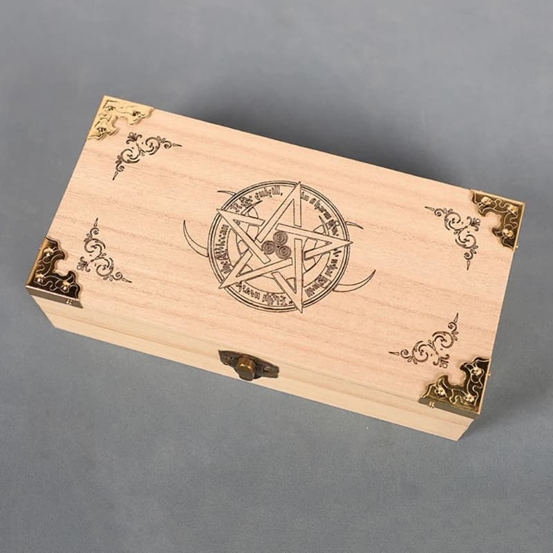 Custodia per carte da gioco, scatola per mazzi di carte da gioco in legno Scatola per carte da poker realizzata a mano