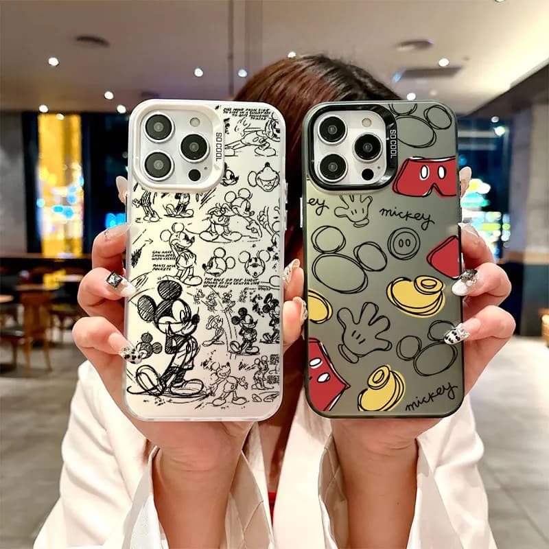 Cover per Telefono Redmi Note 14 13 12 11 Pro 5G 10 Xiaomi Poco X7 X6 X5 M6 M4 Pro X3 NFC, Custodia Carina con Topolino
