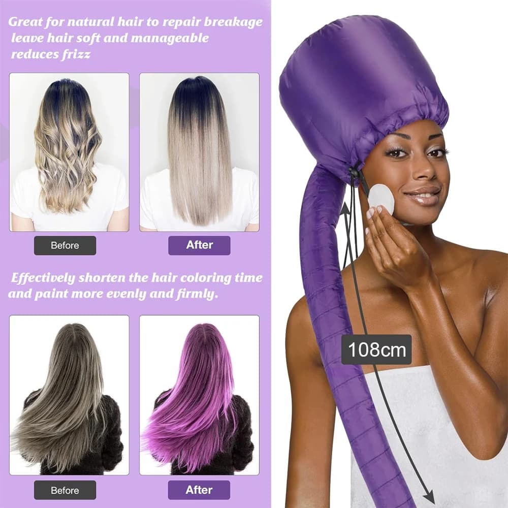Hairdresser Hair dryer Electric Hair dryer Hat for hair dryer can be connected to a hairdryer Bathtub hat Heater Hat