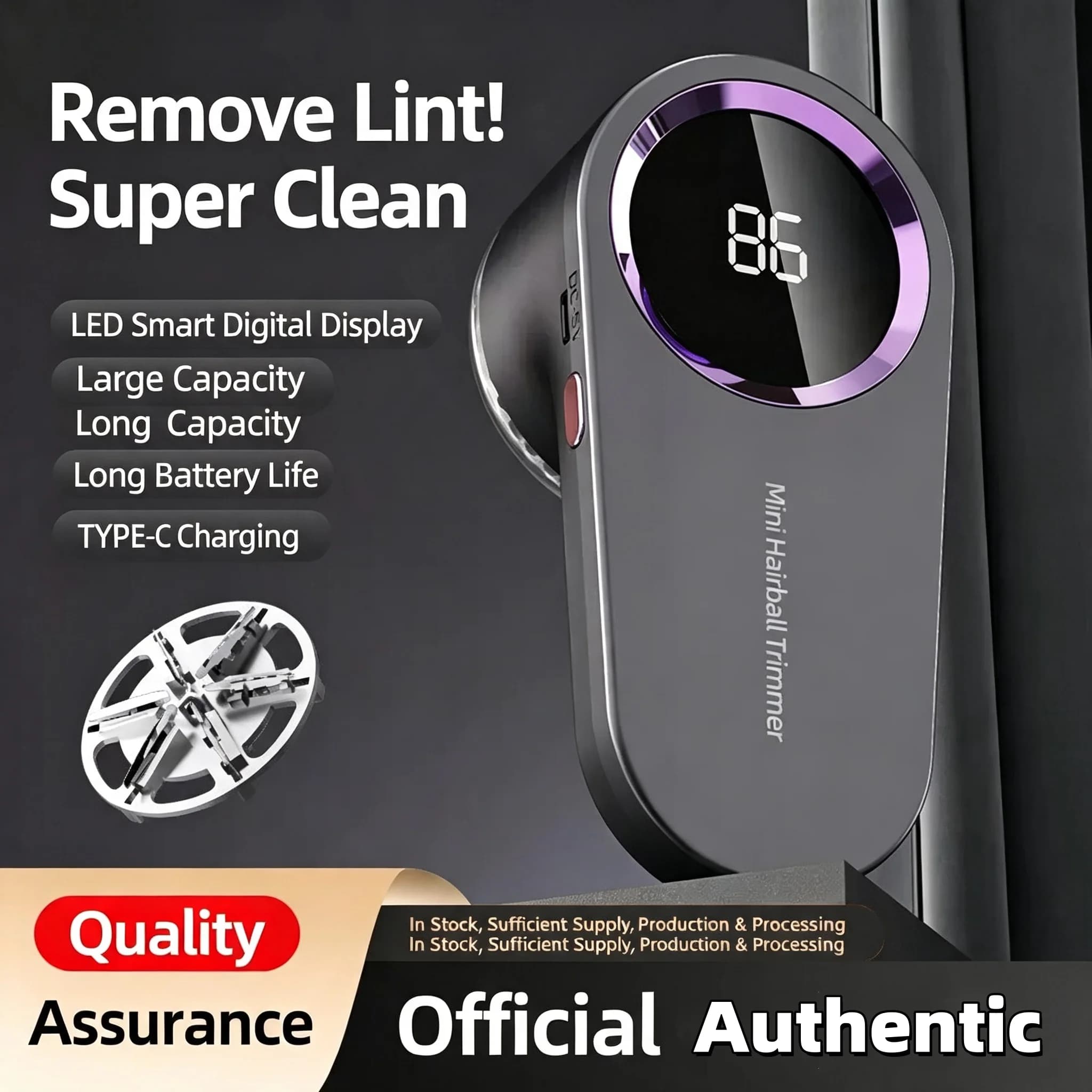 2025 New Model Household Wireless Charging Lint Remover, Compact and Portable Fabric Shaver, Lint Shaver in Stock