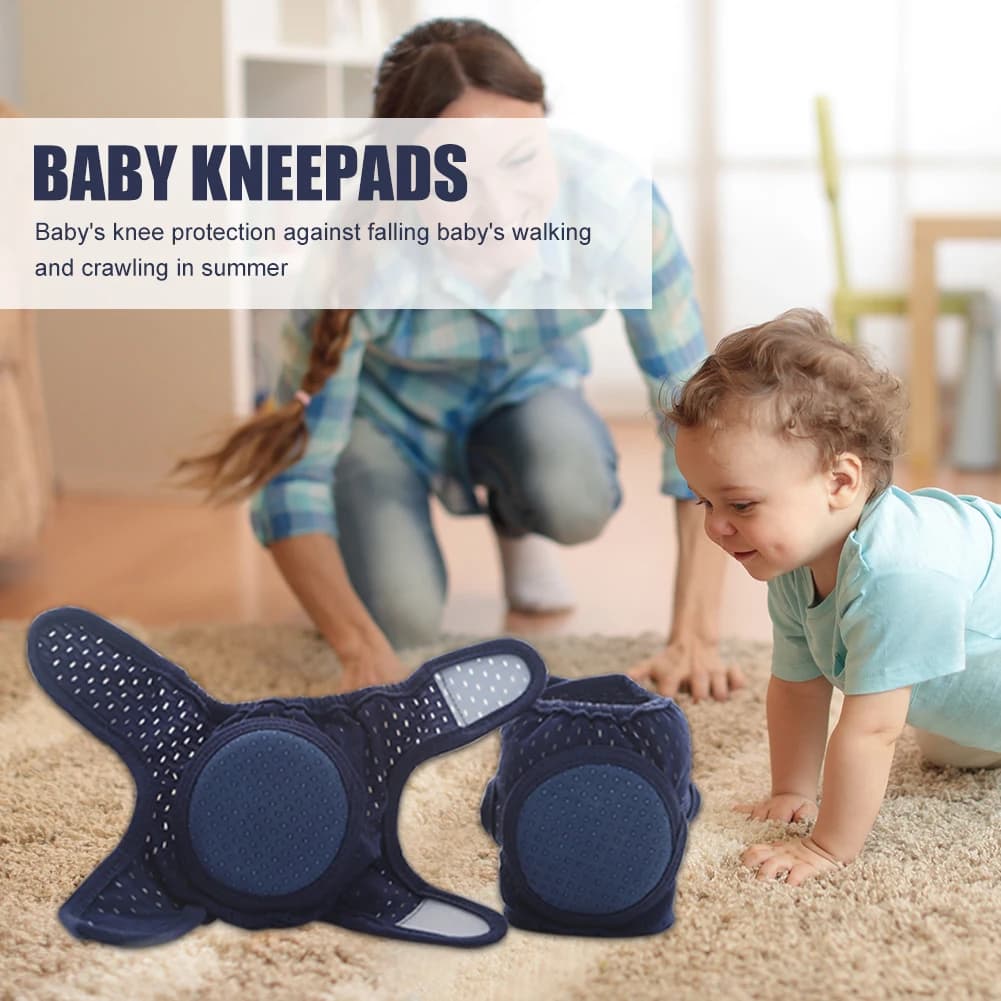 1 paio di ginocchiere per neonati Toddlers Kids Protector cuscino per gomito strisciante antiscivolo ragazzi ragazze Summer Warmer Kneecap 29 x13cm