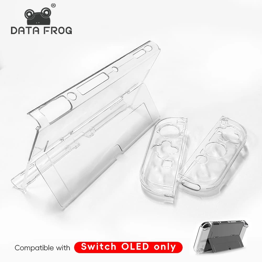 DATA FROG Custodia protettiva in cristallo Custodia protettiva per console OLED Tible-Switch Accessori per console di gioco