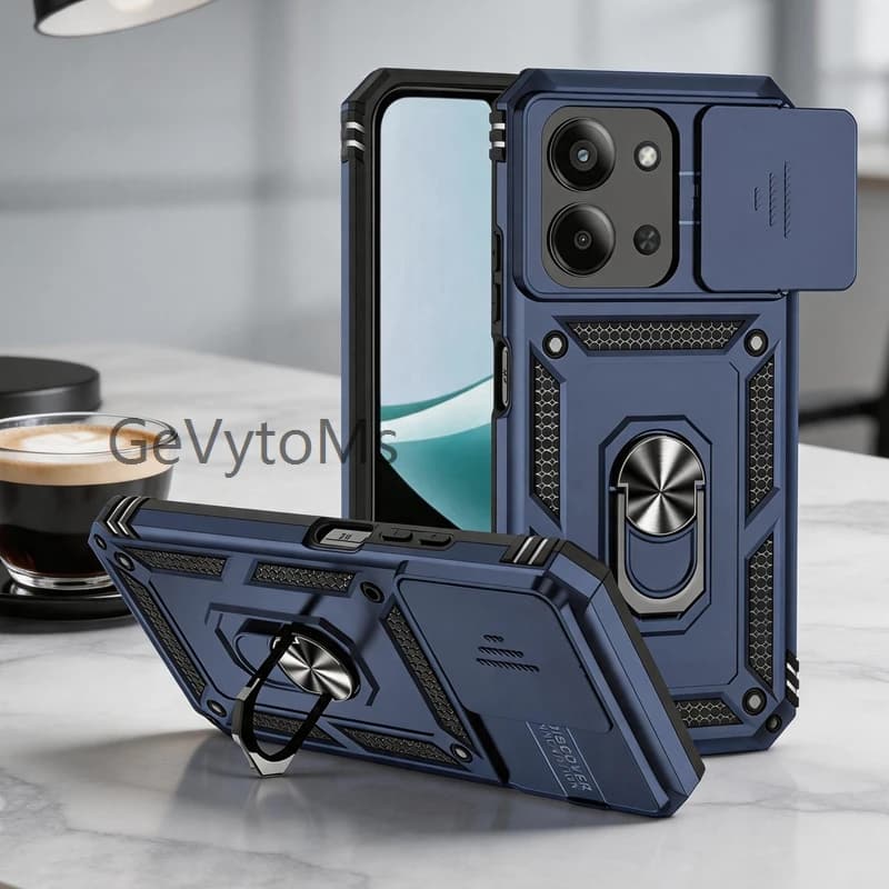 Military Armor Case Redmi 15C 173mm EU Version 360° Ring Stand Cases For Xiaomi Redmi 15C Redmi15C 15 C Camera Protection Cover