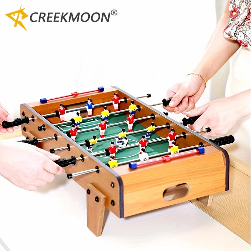 Balilla Soccer Table in Wood Easy to Fit, Indoor Game Set, for Room, Party, Family Sports, Children's Gift