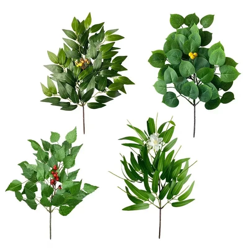 Fake Plant House Living Room Decoration Simulation Green eucalyptus leaves Jungle Arrangement Accessories for floral arrangements