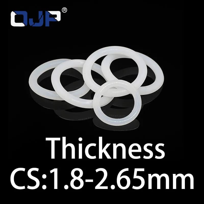 O-ring thickness 1.8/2.65mm CS silicone VMQ sealing temperature resistant gasket rubber ring complete in specifications
