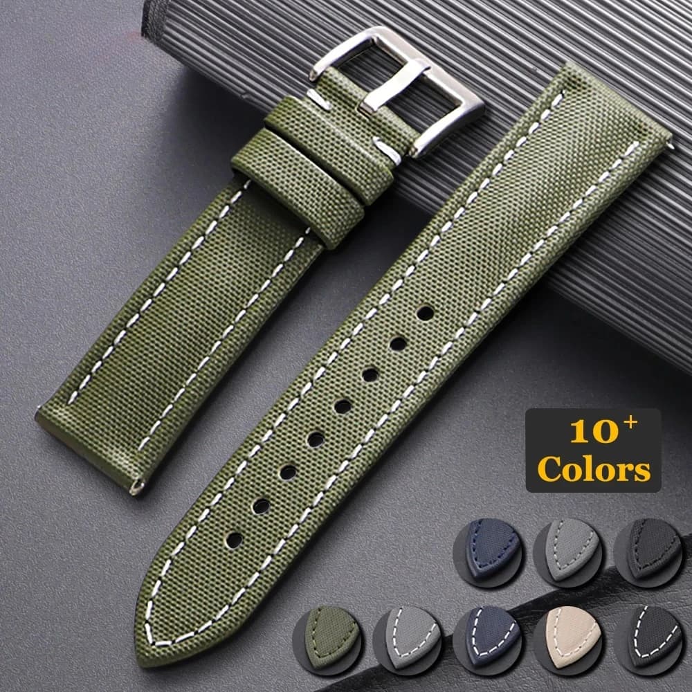 18/19/20/21/22mm Sailcloth Straps for Omega for Blancpain for Seiko Divers Watches Men Women Quick Release Waterproof Watch Band