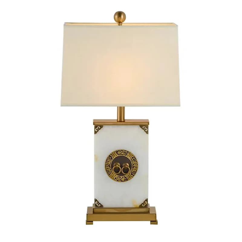 Lampada da Scrivania Americana Creativa Semplice Moderna Personalizzata per Studio Soggiorno Lampada Decorativa in Marmo Luce LED per Camera da Letto