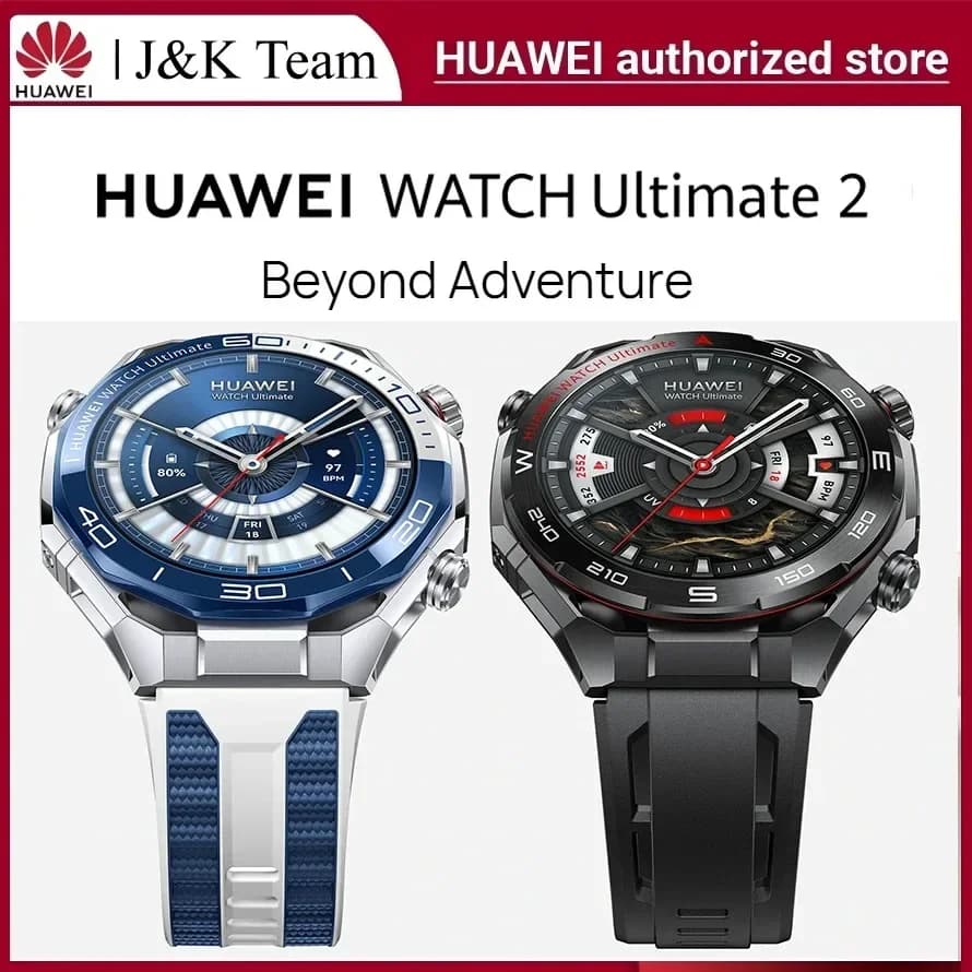 HUAWEI WATCH Ultimate 2 Smartwatch GPS, Immersioni fino a 150M, Sonar Subacqueo, Comunicazione Subacquea, Monitoraggio Salute, Chiamate Cellulari eSIM, Zircon