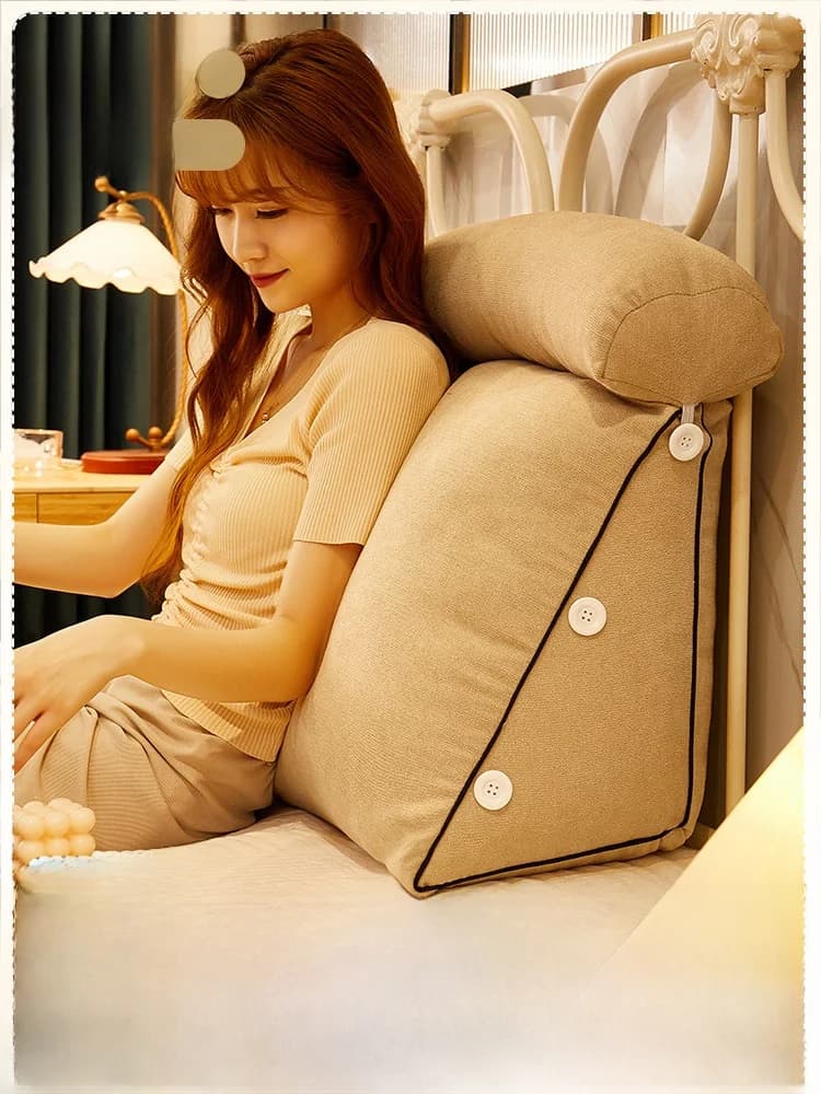 Nuovo Cuscino Moderno Semplice 2026 per Comodino, Morbido e Rivestito, Anti-Collisione, per Dormitorio, con Supporto Lombare