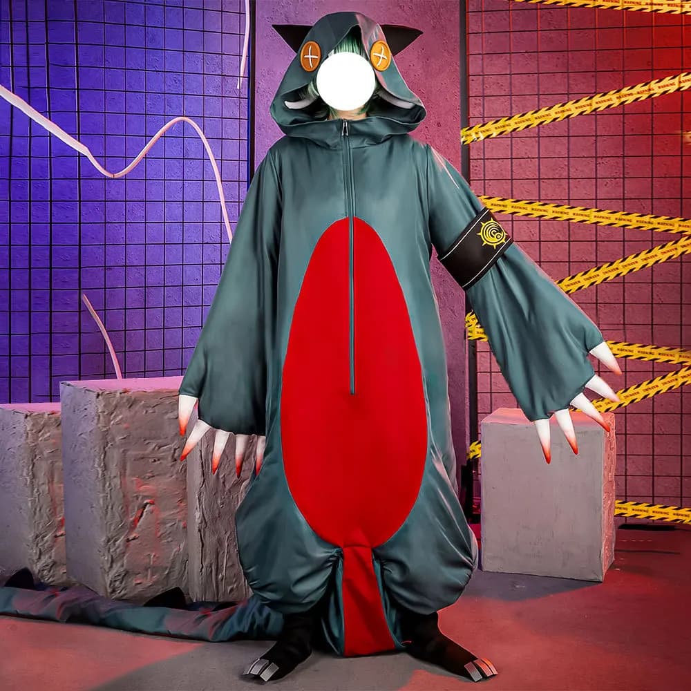 Costume da Principessa Fantasma Gachiakuta di Guita Hebby, Set Completo per Cosplay di Halloween, Pigiama a Tema Dinosauro