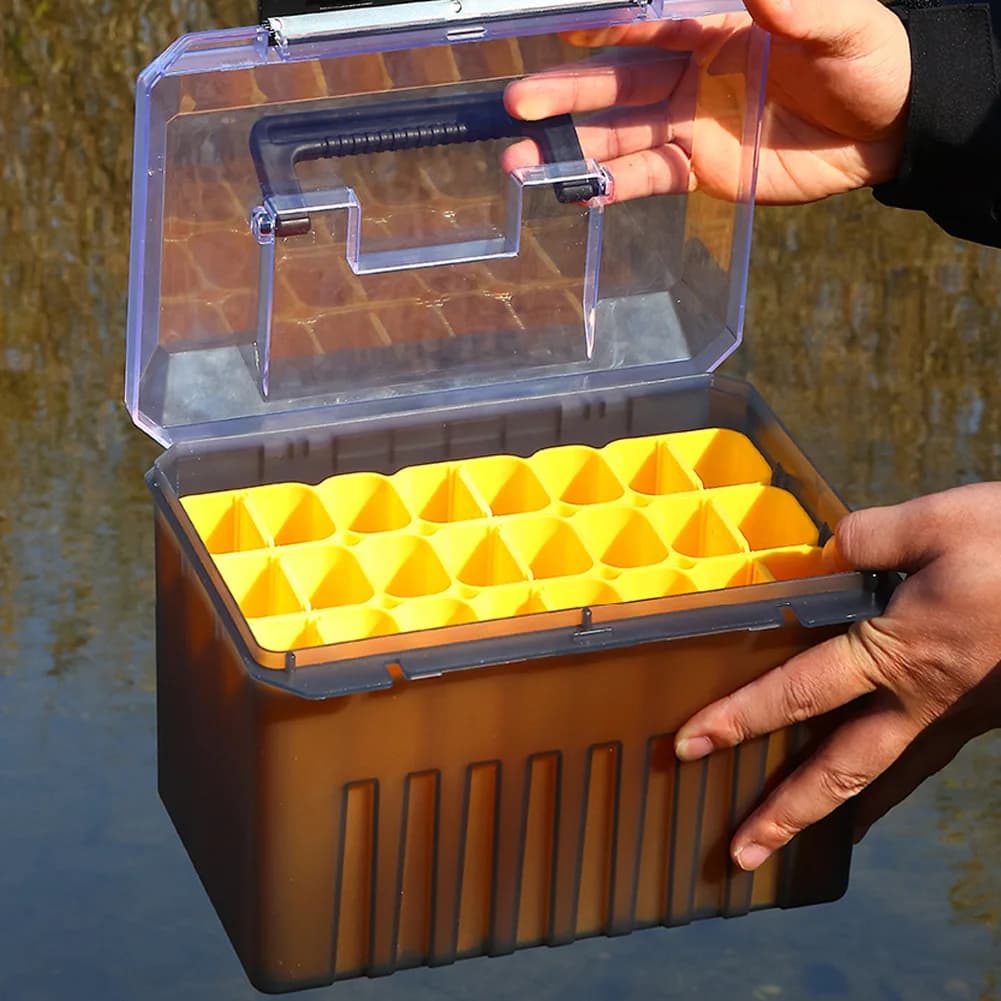 Fishing tool box, squid bait organizer, plastic box for cuffs and egi, rigid bait container, sea tools case