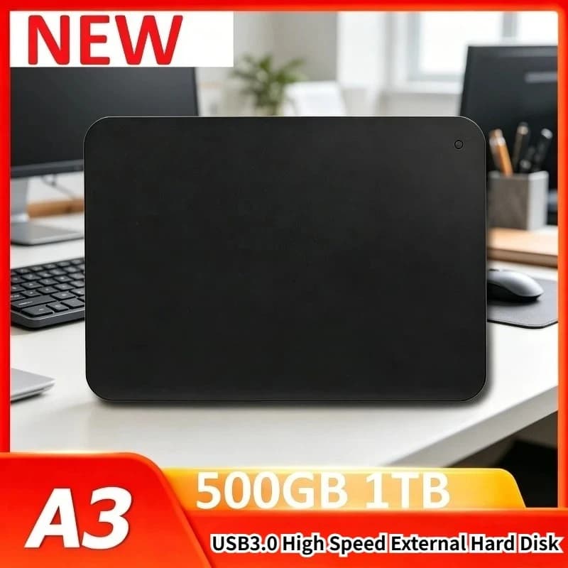 Per Toshiba Canvio Basics A3 Disco Rigido Portatile USB3.0 ad Alta Velocità, Hard Disk Esterno 500GB 1TB 2TB Nero