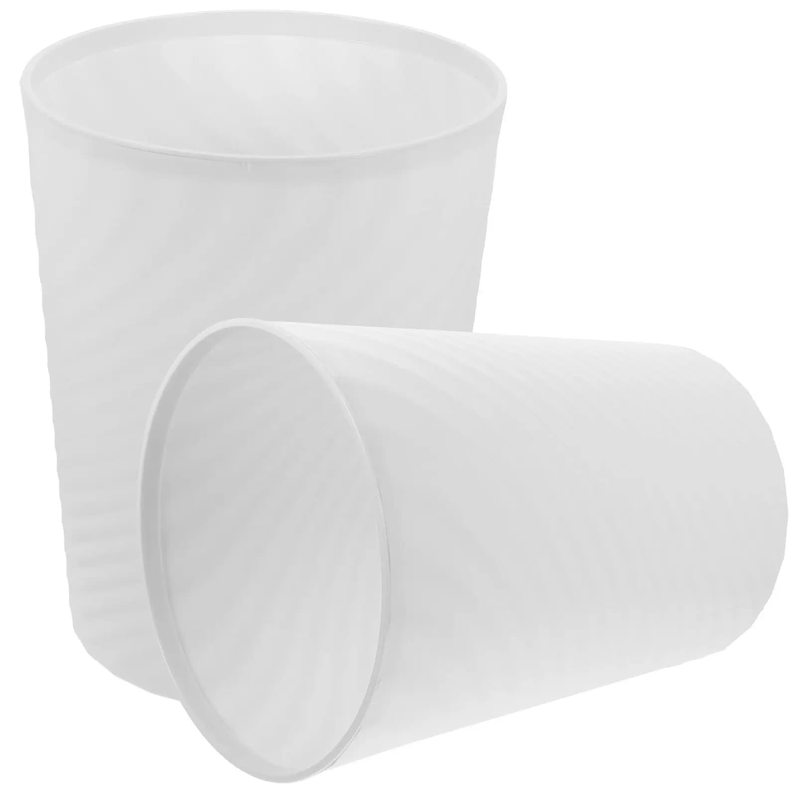 Set di 2 Contenitori per Rifiuti Domestici in Plastica, Stile Semplice, per Casa, Ufficio, Cucina e Bagno