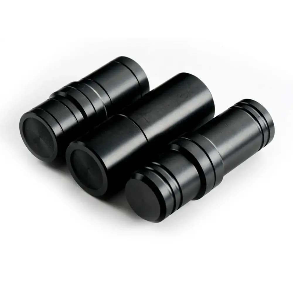 1Set Durable Special Billiard Cue Joint Protector Set Plastic Black Joint Caps Middle Wheel Protection Cover for Uni Loc Wavy