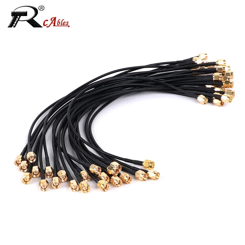 Cavo coassiale RF RG174 Connettore RP SMA Cavo di prolunga da maschio a femmina Cavo di alimentazione in rame per antenna router scheda di rete WiFi