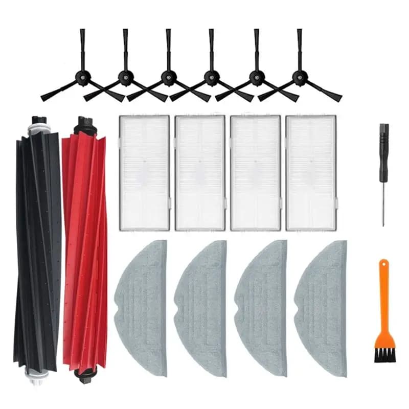 AA81-18PCS Accessori di Ricambio per Robot Aspirapolvere Roborock S8/S8+/S8 Pro Ultra, Doppie Spazzole Principali, Panno per Pulizia, Filtro HEPA