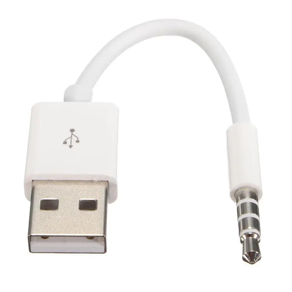 Dati del caricatore cavo Audio di sincronizzazione USB da 3.5mm per accessorio IPod Shuffle 3rd 4th Gen