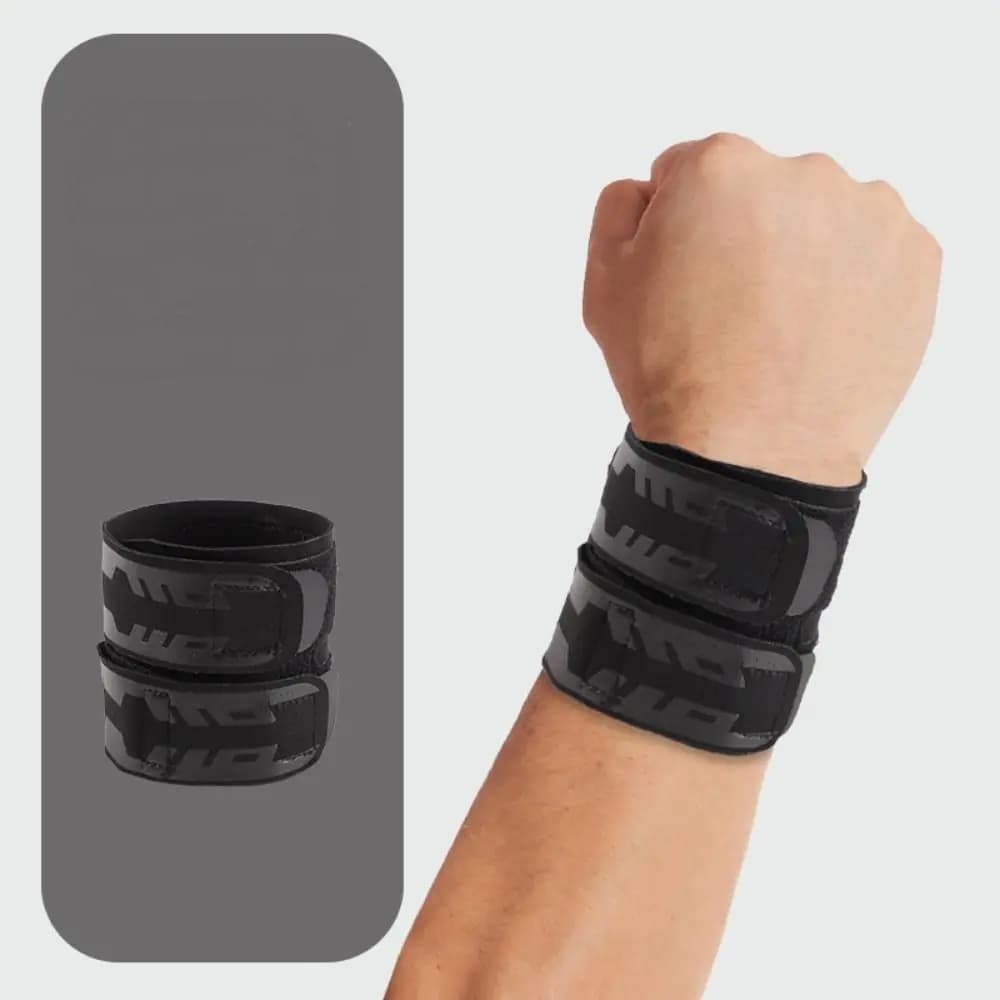 Supporto per Polso Traspirante, Protezione per Lesioni Sportive, Leggero con Doppia Fascia, per Basket e Badminton