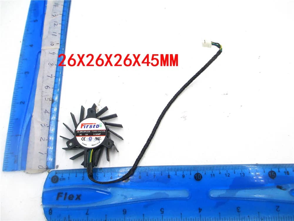 44MM DC DC 12V 0.3amp 2 fili 2pin sostituzione ventola di raffreddamento per GT430 GT530 ventola scheda Video grafica