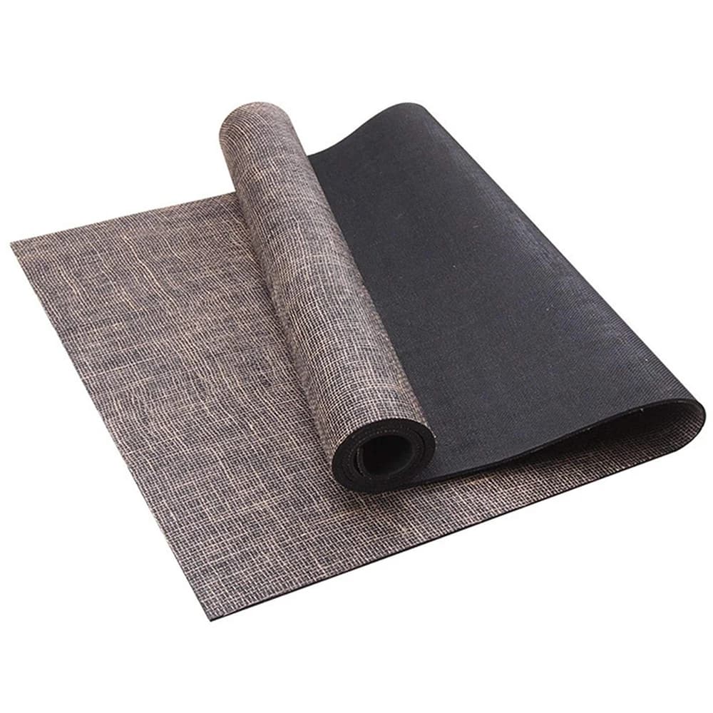 Natural Rubber Jute Yoga Mat,Environmentally Friendly Linen, Customizable High Quality,Suitable for Pilates, Home Gym Workout