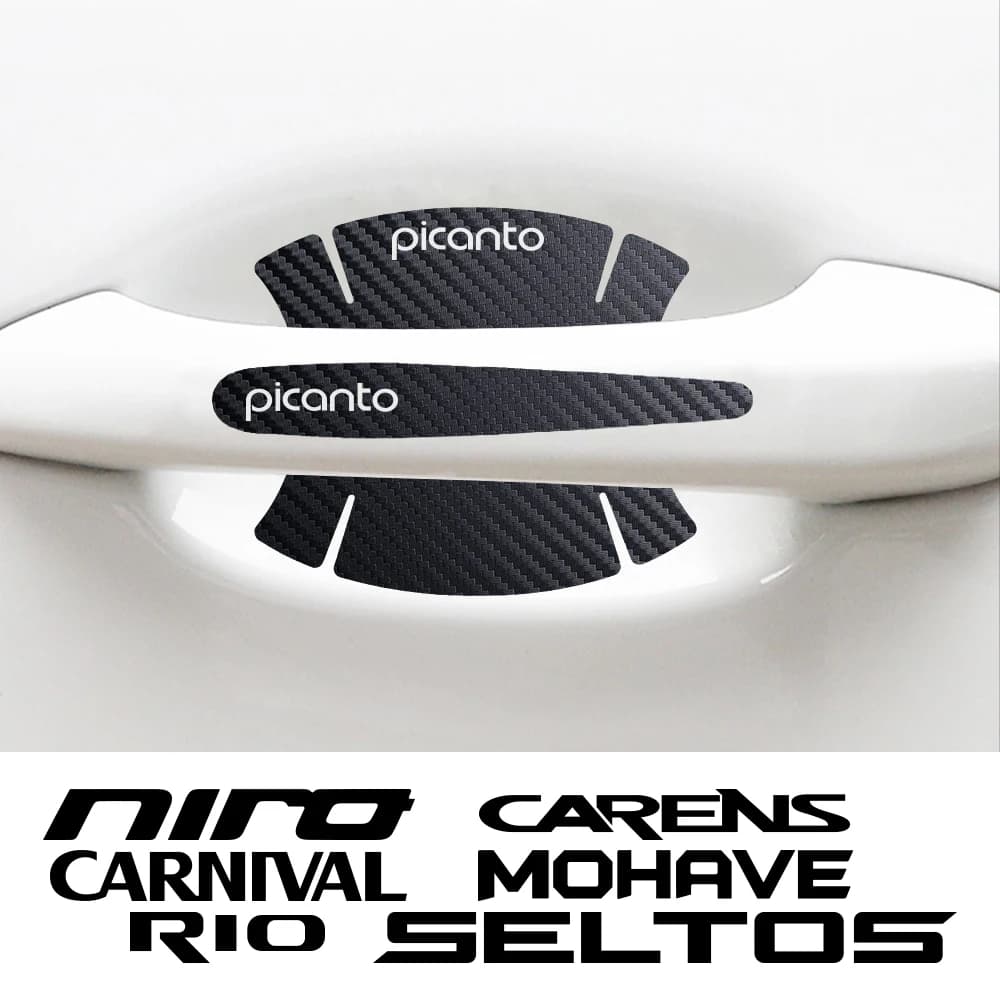 Maniglia per auto adesivi in PVC decalcomanie Decor per Kia RIO PICANTO CARENS CARNIVAL CERATO K5 MOHAVE NIRO SELTOS VENGA TELLURIDE SEDONA