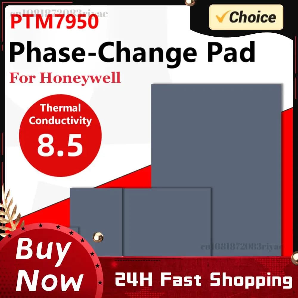 For Honeywell PTM7950 Silicone Thermal Pad Gasket 8.5W/mK Phase Change Silicone Pad Replacement Lightweight for Laptop GPU CPU