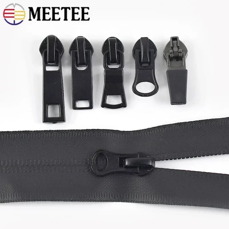 10/30 pezzi 3 # 5 # 8 # 10 # Estrattore per cursore con cerniera in nylon Testa con cerniera invertita per cerniere invisibili impermeabili Accessori per cucire indumenti