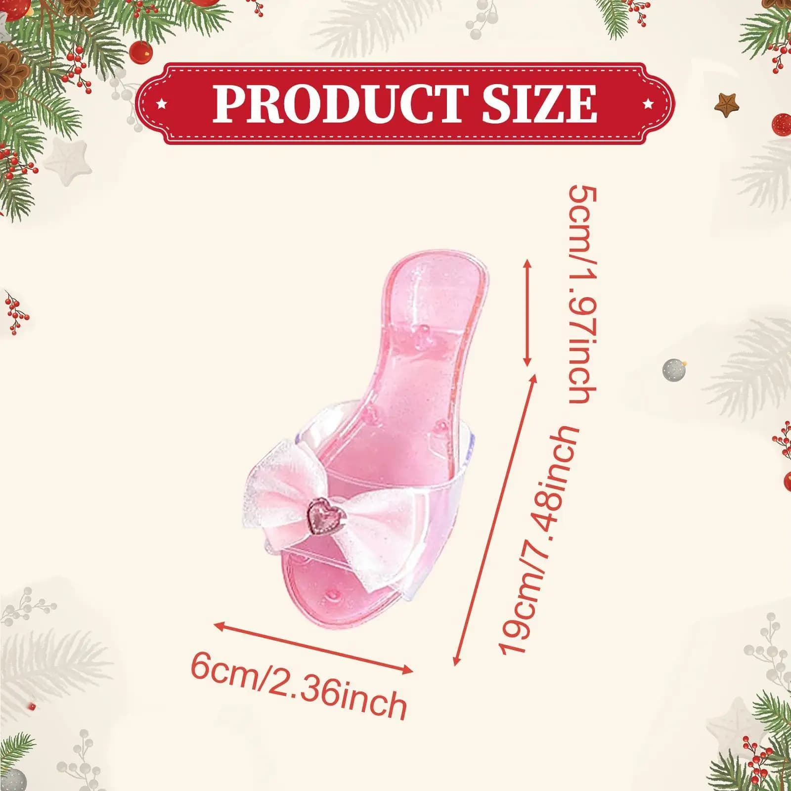 Sandali Trasparenti con Tacco per Bambine, Scarpe da Principessa per Feste Estive ed Eventi Cosplay