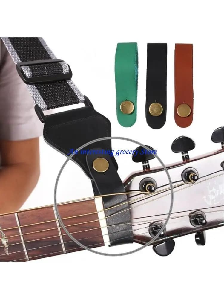 Bottoni a cinghia per chitarra 652D, bottoni cinghia cinghie per cinghia del collo in pelle in pelle PU