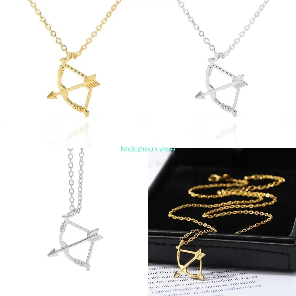 E15E Collana con e frecce per donna Gioielli con catena a clavicola con pendente per con l vintage