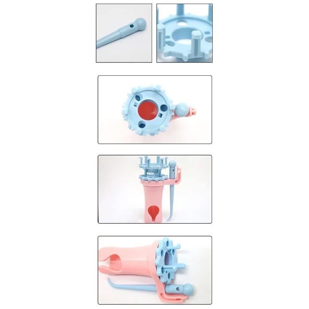 Telaio per maglieria manuale in plastica a forma rotonda, con bobine intercambiabili, per lavori artigianali fai da te e tessitura a mano