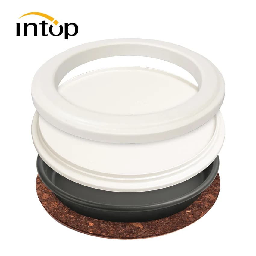 utensili da cucina kit pizza teglia per torta teglia per pizza piatto profondo teglia per pizza antiaderente con copertura in plastica per piatto di sughero per pizza per forno