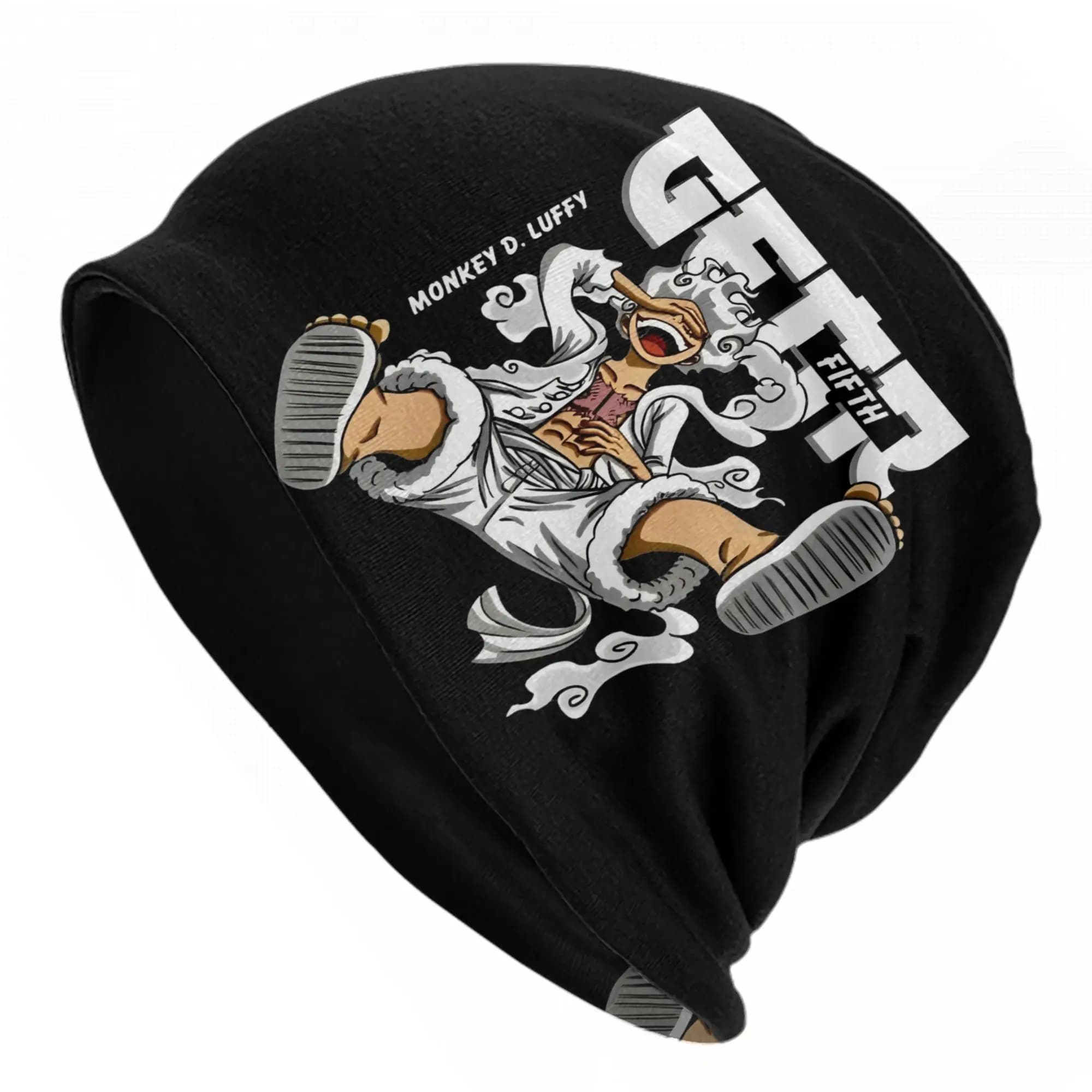 Cappello Beanie Gear Fifth Monkey-Luffy, Casual da Esterno, Anime One Piece, Unisex, Caldo, Doppio Uso