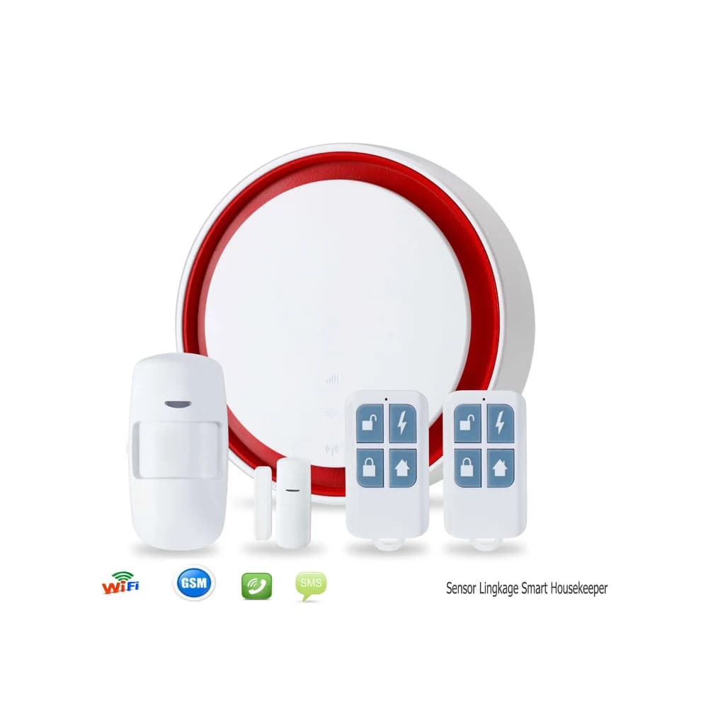 Sistema di allarme domestico Wireless Wifi GSM Remote Maison Porta Sistema di allarme antifurto Sensori e sensori di movimento Interruttore Sensore di allarme Wifi