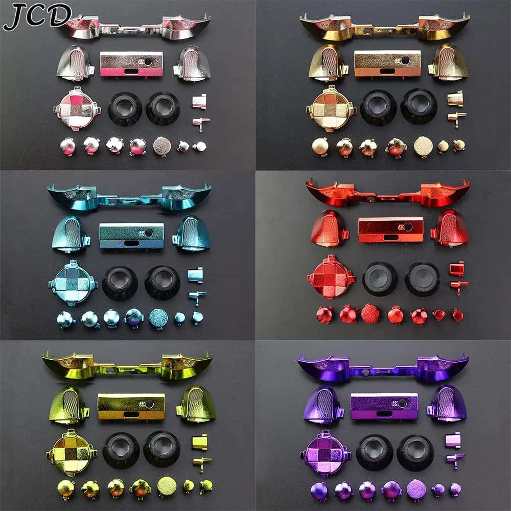 JCD 1set Chrome Set completo LB RB RT LT ABXY D-Pad pulsanti Trigger paraurti Kit Mod per Controller Xbox serie XBOX S X