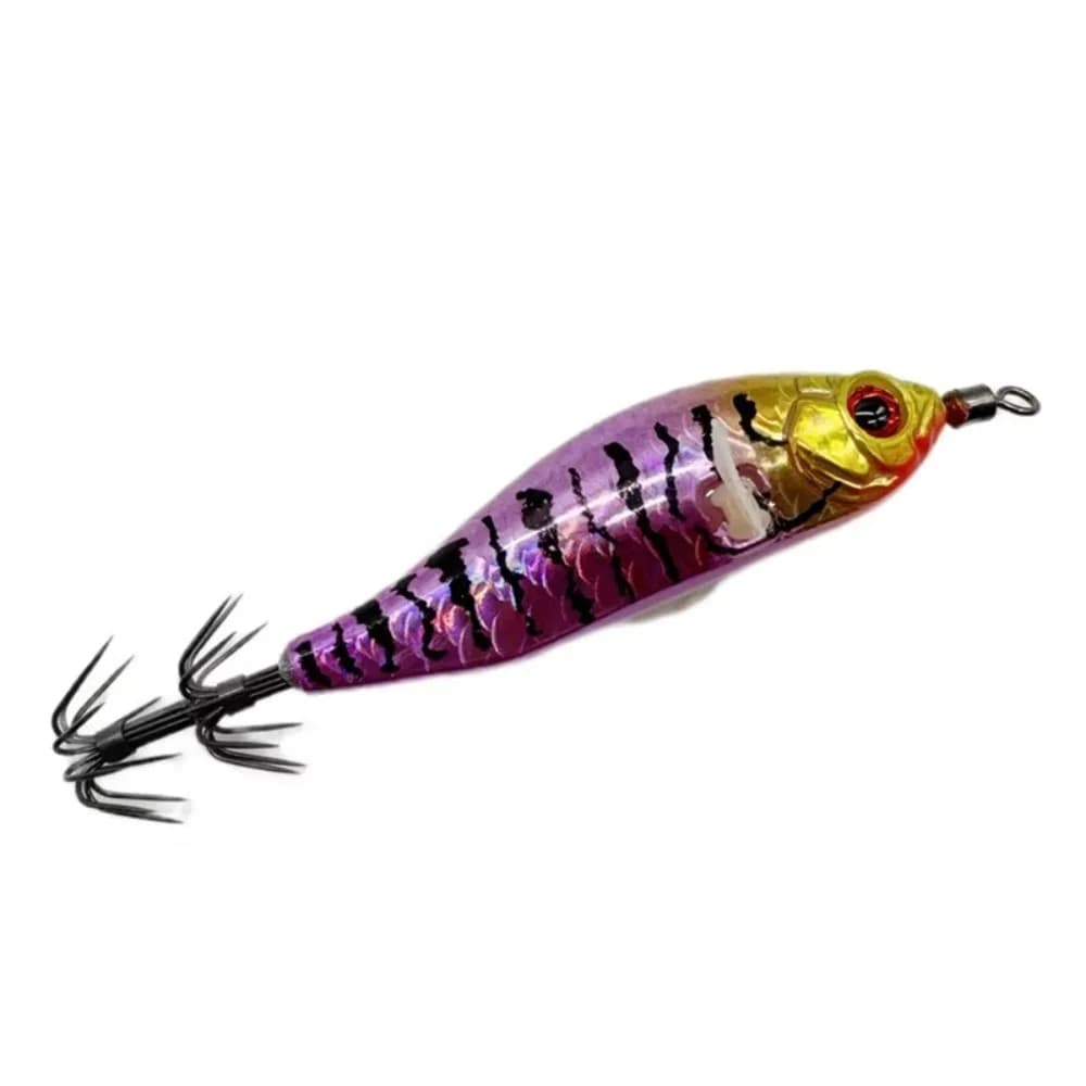 Shrimp 80mm Cuttlefish Squid Lure Glow Hard Bait Squid Jig Horizontal Sea Fishing Bait Saltwater Fishing