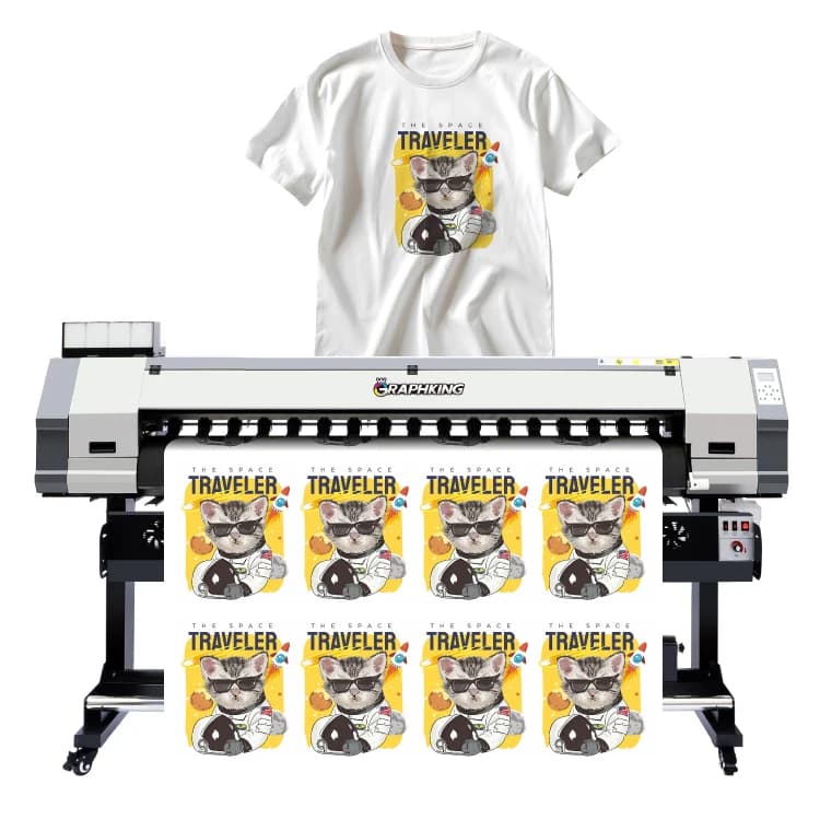 OYLP Sublimation Plotter Graphking Brand Wide Format 1.6m Dye Sublimation Transfer Paper Printer with Eps Xp600/i3200 Printhead