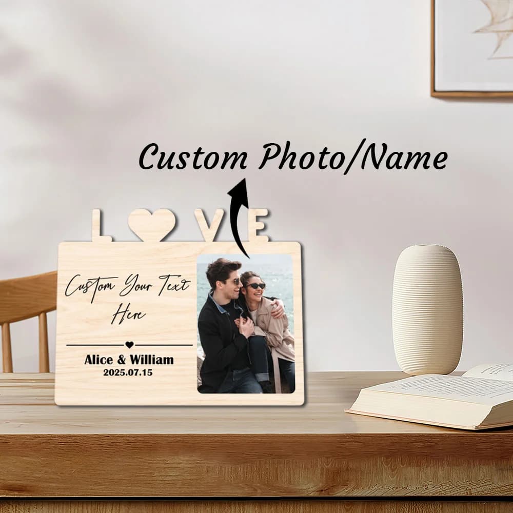 Cornice per foto personalizzata per amanti, cornici per decorazioni per ambienti, decorazioni per San Valentino per regali di anniversario