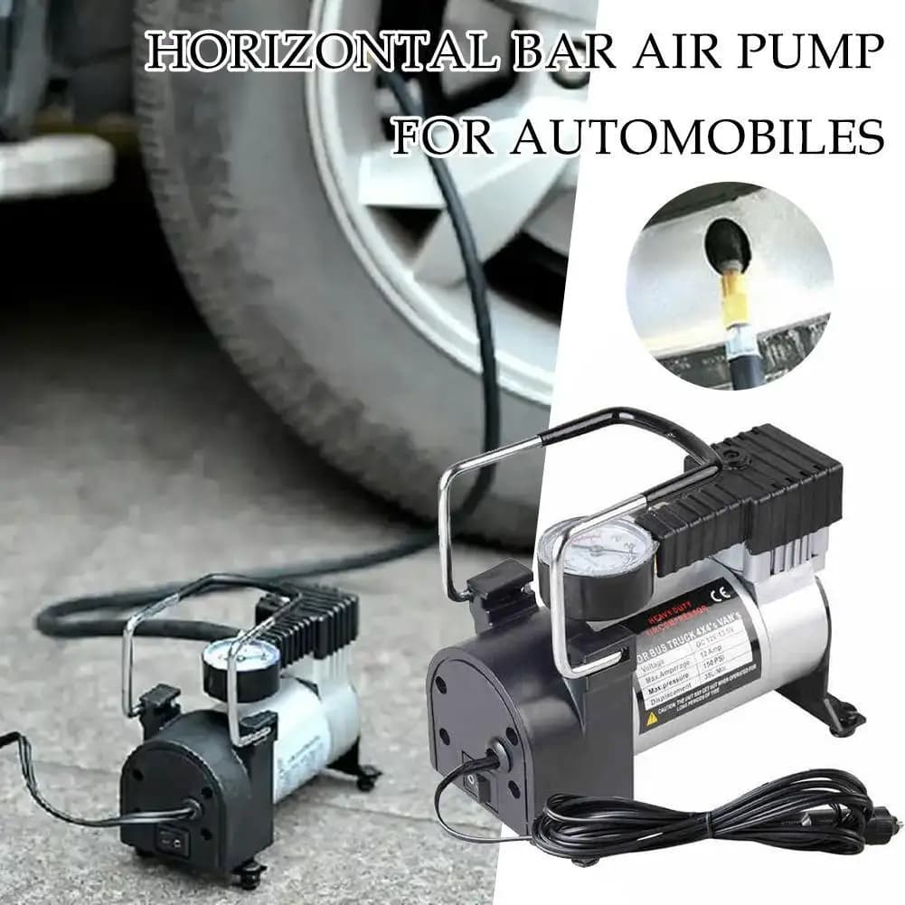 12V 200 PSI Heavy Duty Deluxe Metal Air Compressor Tire Digital Car Car Pump con gonfiatore per pneumatici manometro gonfiabile W6B7