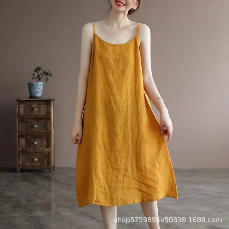Plus Size Women's Summer Casual Simple Dress Comfortable Office Lady Fashion New Arrival Trendy Breathable
